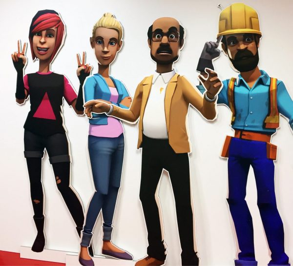 Animerade figurer figurskuret